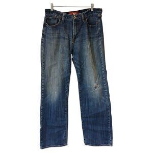 Lucky Brand Mens Jeans 34x34 (32" Inseam) Distressed Denim 361 VTG Straight #V38